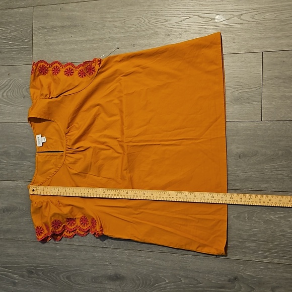 J Crew Embroidered Eyelet Top sz L - Picture 9 of 11